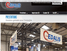 Tablet Screenshot of edalis.net